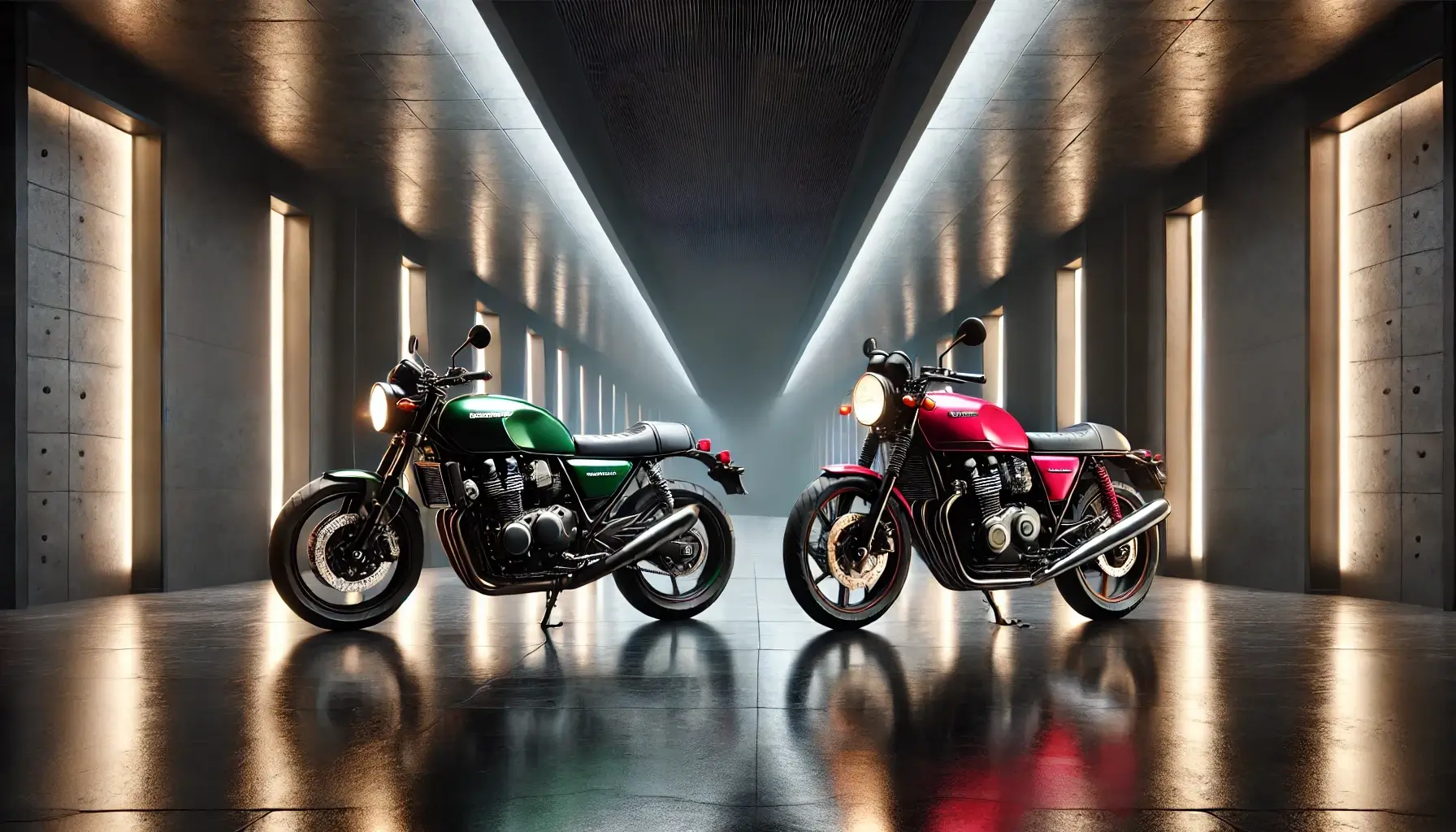カワサキ Z900RSとホンダ CB1100EXが並ぶクラシックネイキッド比較のアイキャッチ画像